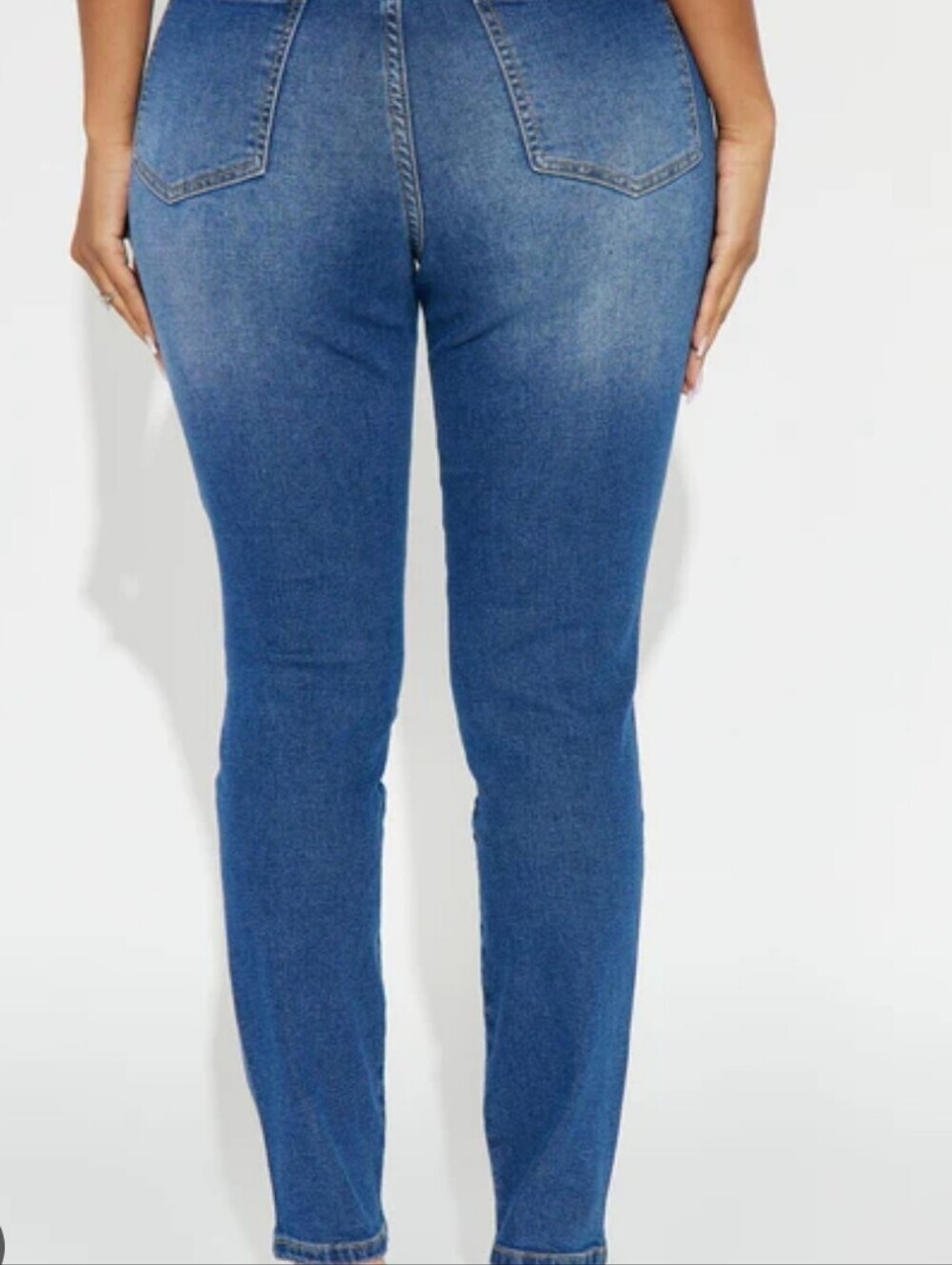 NEW!! Call It Love High Stretch Ripped Skinny Jeans - Dark Wash/Size 9-NWT - Picture 2 of 10